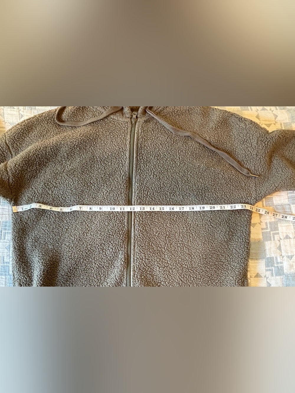 aerie Hooded Sherpa Zip-Up Jacket - Picture 4 of 5
